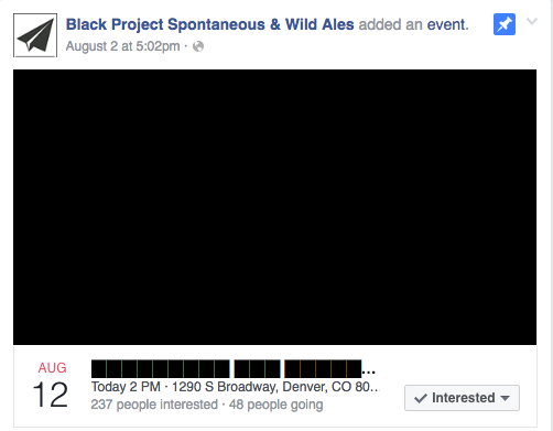 Black Project Facebook Event