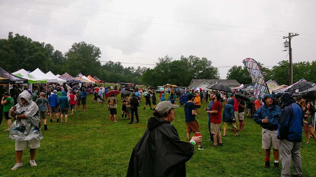 Burning Can Festival Crowd Rainy