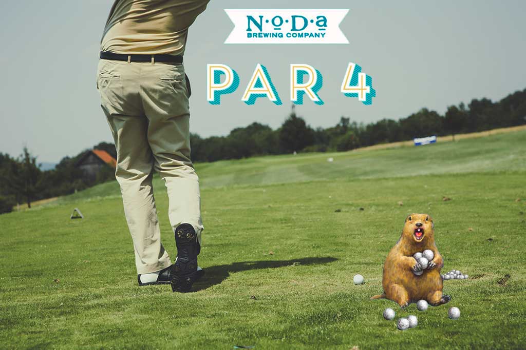 golf par 4 NODA Brewing Co gopher