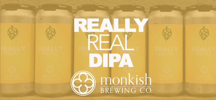 monkish brewing co really real dipa cover