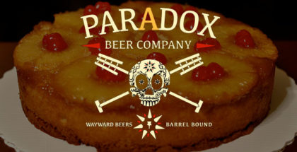 Paradox Beer Company Skully Barrel No. 40 Pineapple Upside-Down Sour Golden Ale aged in rum barrels cover