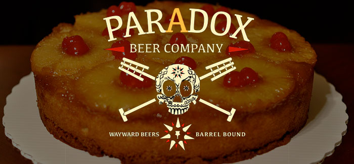 Paradox Beer Company Skully Barrel No. 40 Pineapple Upside-Down Sour Golden Ale aged in rum barrels cover