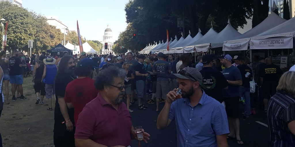 And at the other end of the street, we had the beautiful California Capitol building.