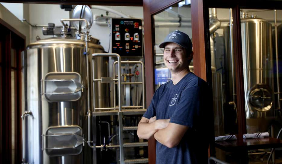 J.C. Hill, Alvarado Street Brewery & Grill co-owner and head brewer. (Photo: Sarah Rice / Special To The Chronicle)