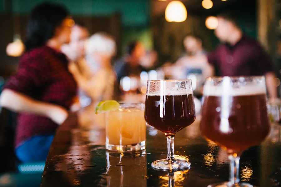 Drinks at the bar of Band Of Bohemia. Photo Credit: Band of Bohemia