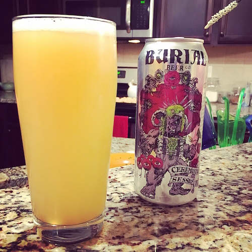 "I absolutely LOVE Burial's can designs. This IPA was one of only a few hazy IPAs that I've tried. It was fantastic, but oddly filling. As delicious as it was, I think I would have been just as happy staring at this marvel all night." - Johnathan Pylant