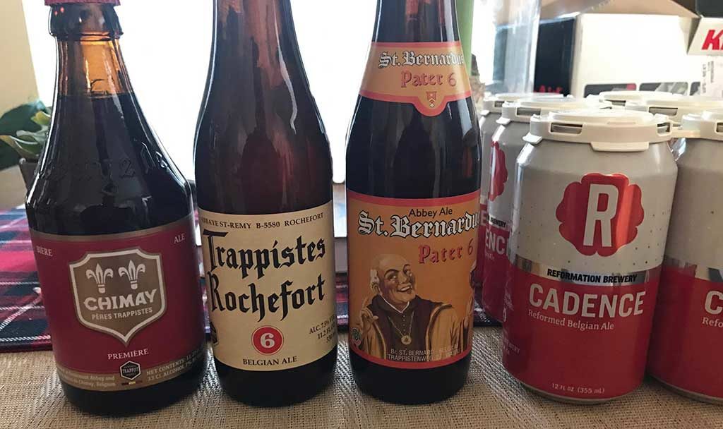 Image of the line up of Dubbels for the style profile Dubbel