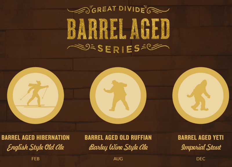 great divide - barrel aged beers