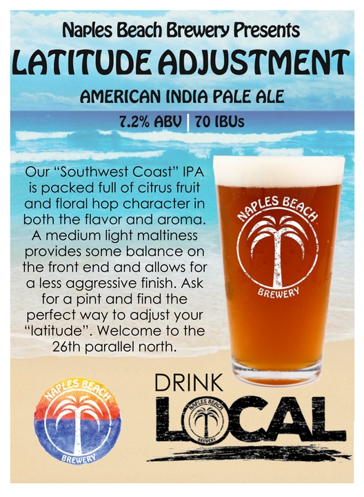 Naples Beach Brewing Latitude Adjustment IPA