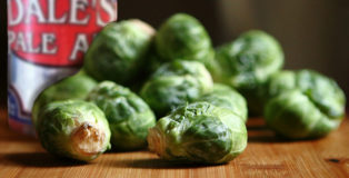 Braised Brussels Sprouts with Pancetta and Pale Ale