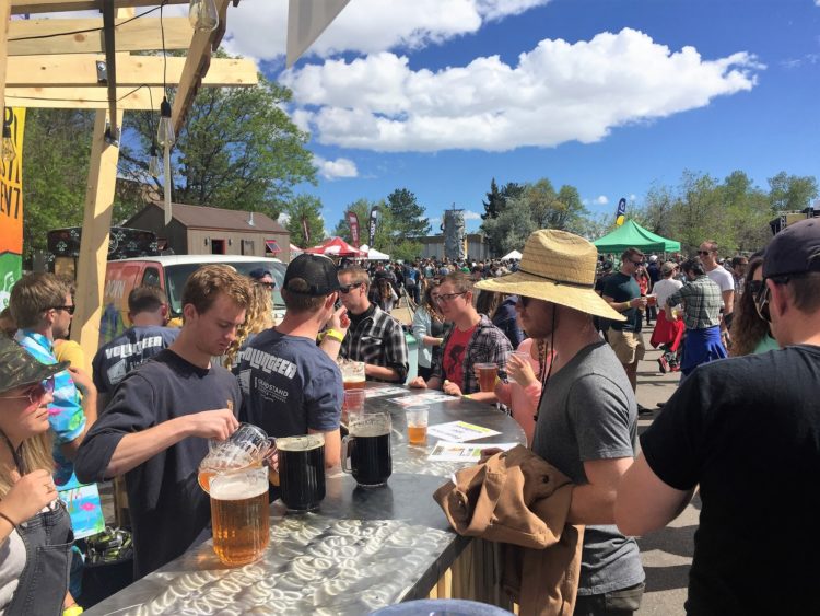 Pour station at 4th Annual Upslope Get Down