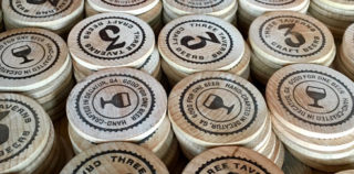 Courtesy Johnathan Pylant 3 Taverns Brewing tokens