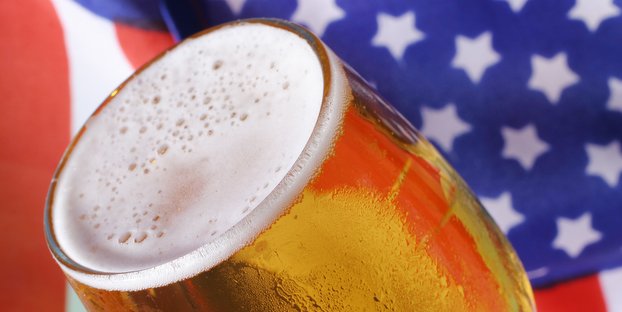 Cold beer macro and the American flag. 23 Craft Beers That Are American AF