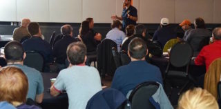 Attendees listen as Victory Brewing Company's Bill Covaleski speaks at the 2016 Mid-Atlantic Brewers' Symposium. Photo Credit: Brewers of PA (via Facebook) Brewers' Symposium
