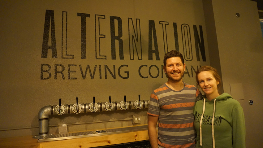 Brendan Pleskow and Jenn Sickels Co-Founders of Alternation Brewing