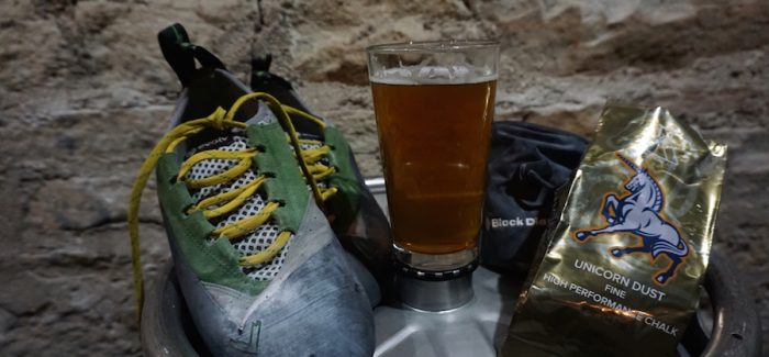 Wynkoop brewing climbing wall