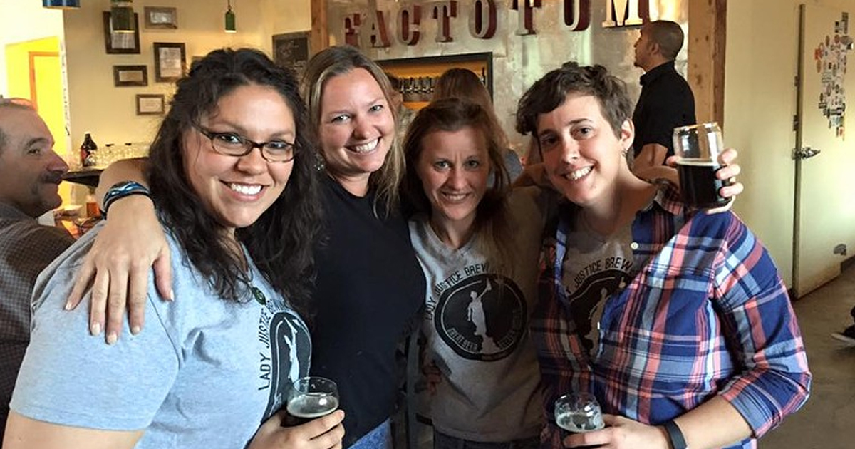 Jen Cuesta (left), Laura Bruns, Co-Founder of Factotum (center left), Betsy Lay (right)