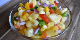 Spicy Pineapple Salsa with Mango Habanero Cider