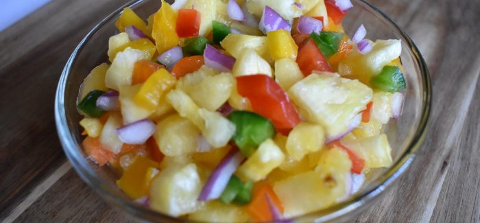 Spicy Pineapple Salsa with Mango Habanero Cider