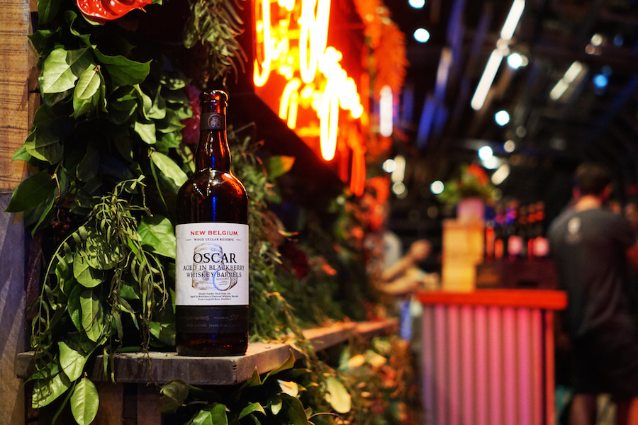New Belgium Brewing Blackberry Oscar at The Woods