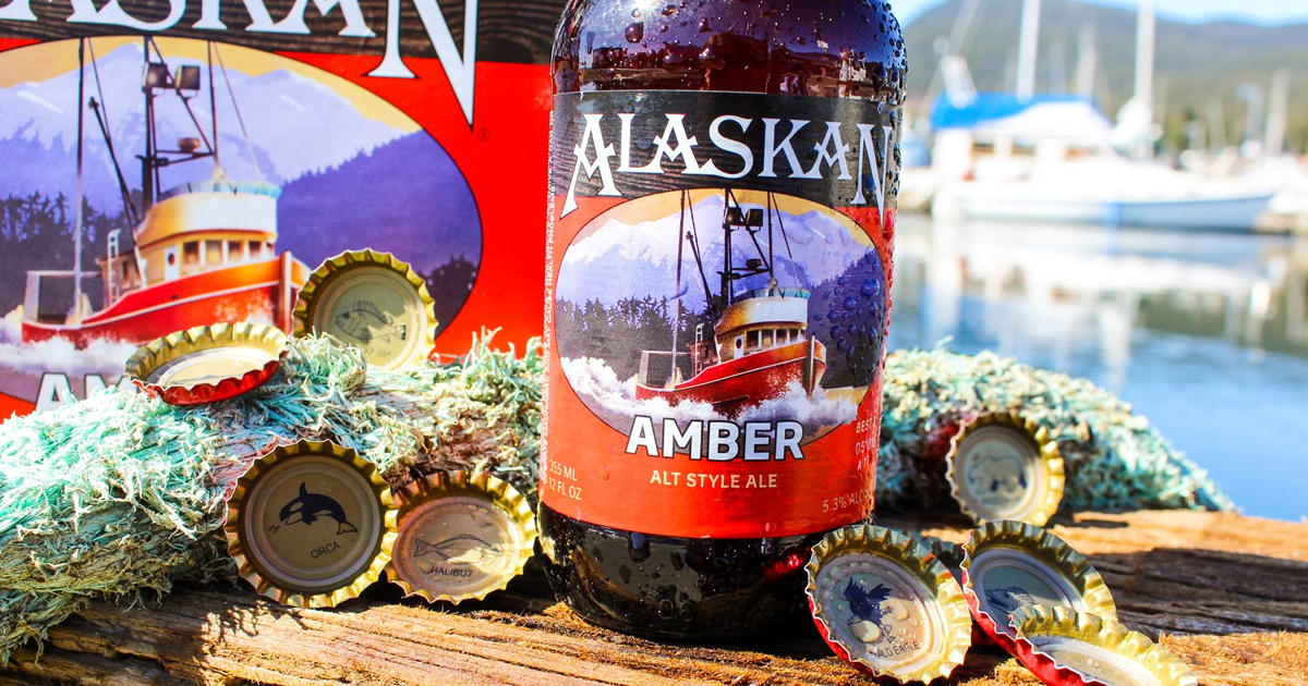 New Alaskan Amber Ale 6 pack Ornament Alaska Amber Alt Style Ale Ornament 