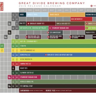 2019 Great Divide Beer Release Calendar