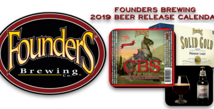 Founders Brewing 2019 Beer Release Calendar