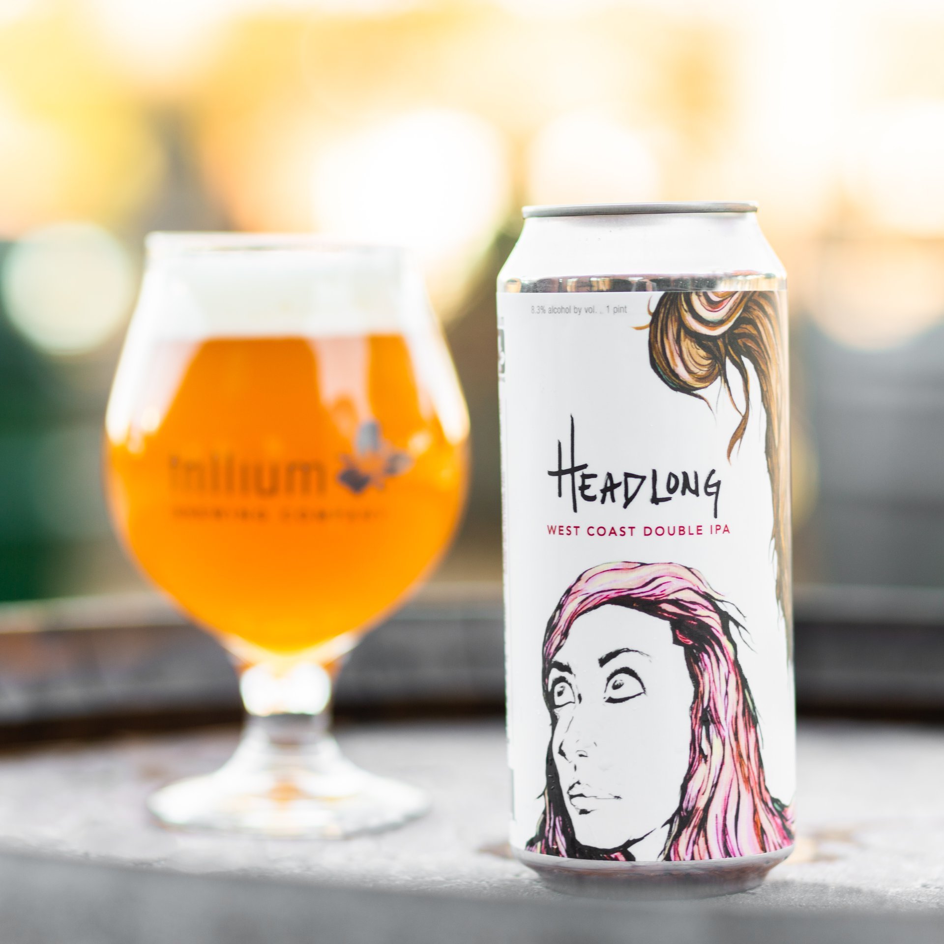 Trillium Headlong Label Art by Heidi Geist