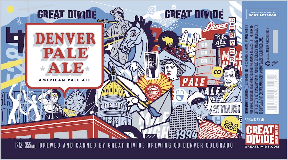 Great Divide Denver Pale Ale Artist Series No. 4 Featuring Artist Scot Lefavor
