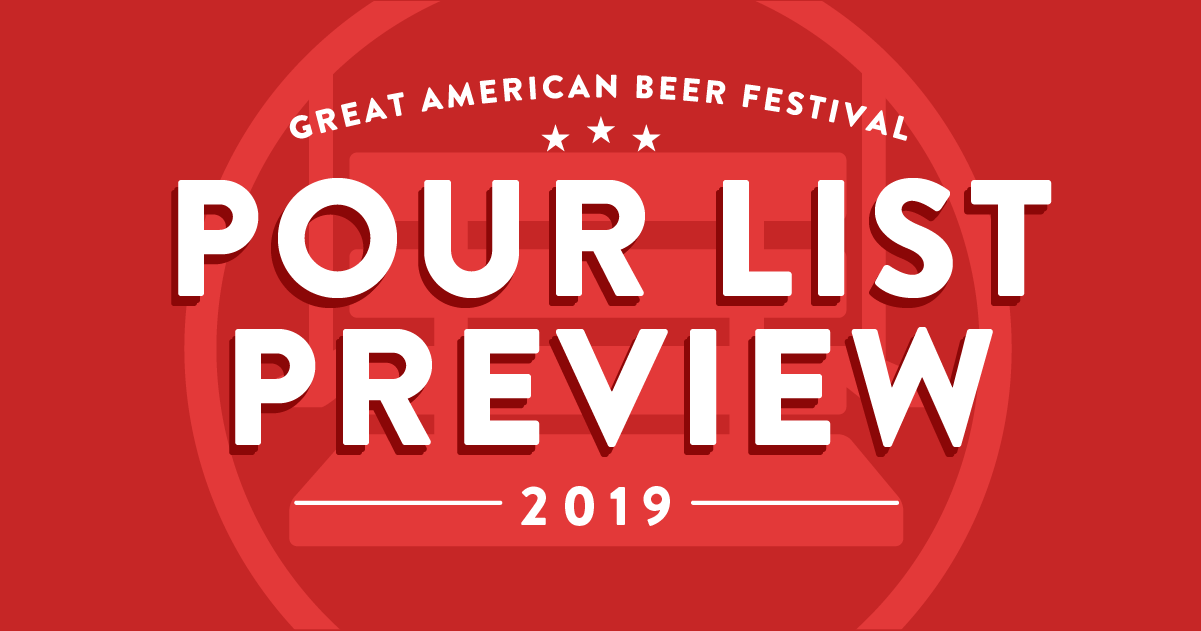 Detailed Pour List 2019 Great American Beer Festival Pour List - 