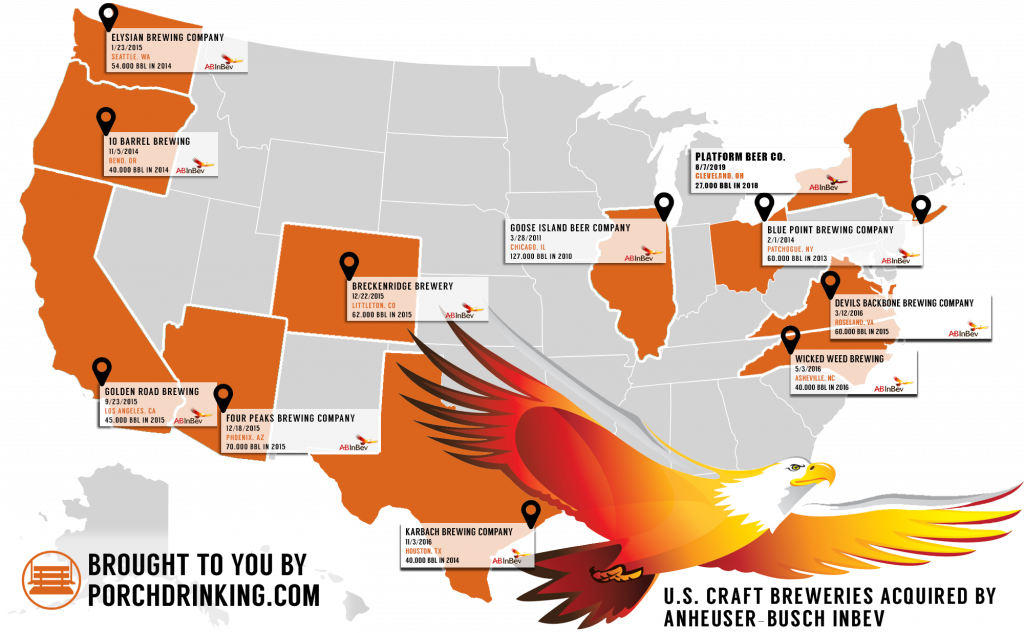 Breweries owned by Anheuser-Busch