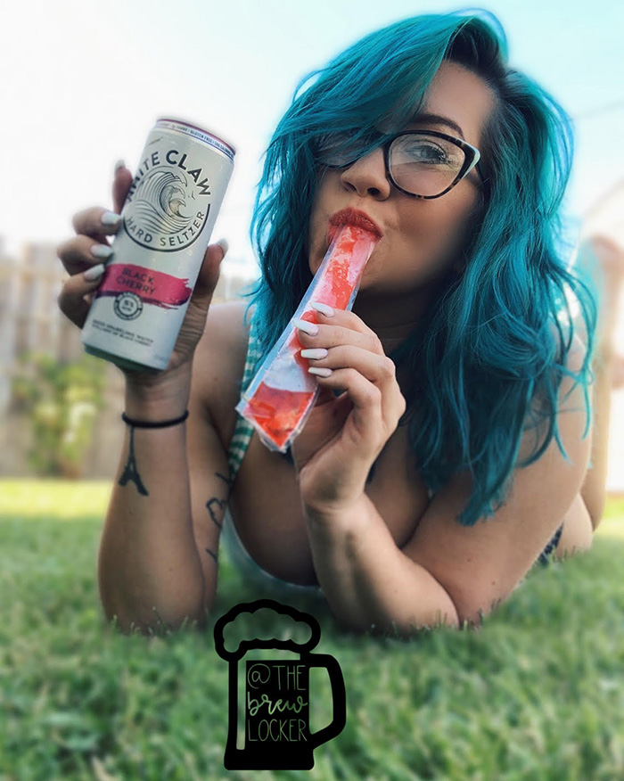 thebrewlocker with Whiteclaw hard seltzer