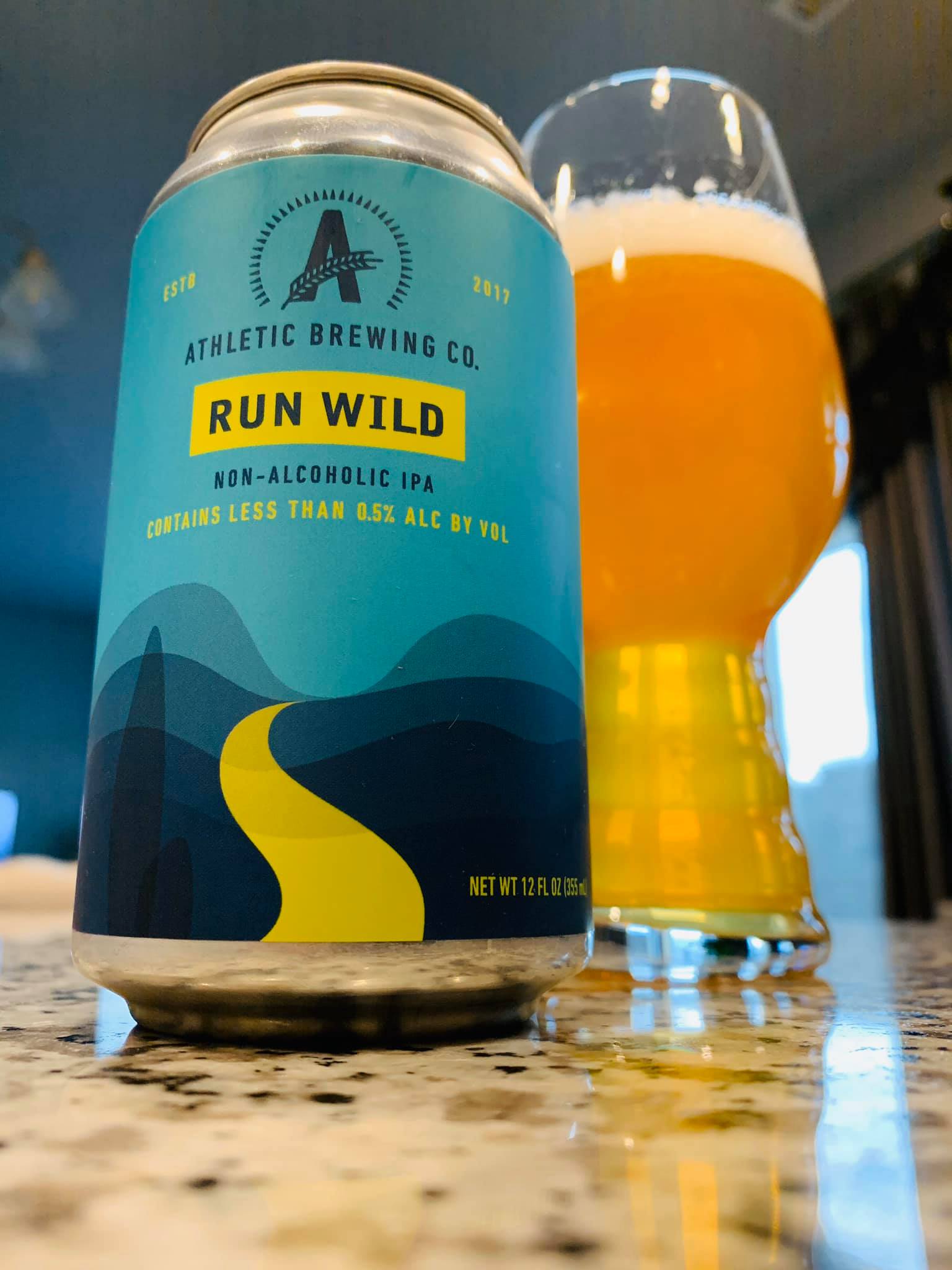 Athletic Brewing Co. Run Wild Non-Alcoholic IPA Athletic Brewing Co. Run Wild Non-Alcoholic IPA