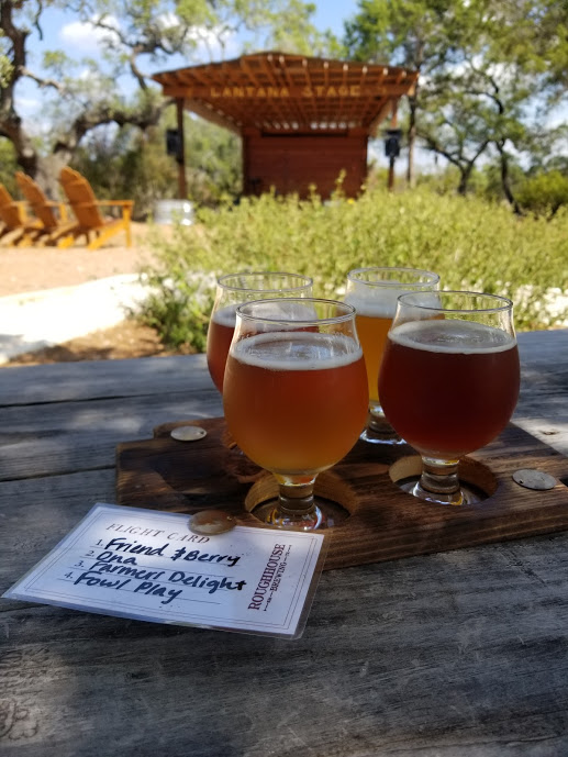 A fight of four Roughhouse beers - Ona, Friend and Berry, Farmers Delight, Fowl Play