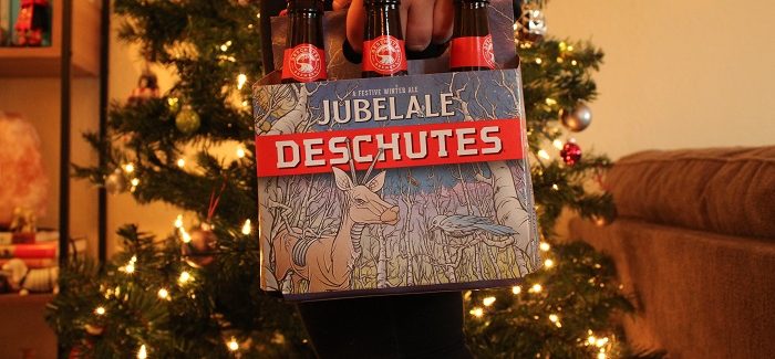 a full six pack of Jubelale from Deschutes Brewing