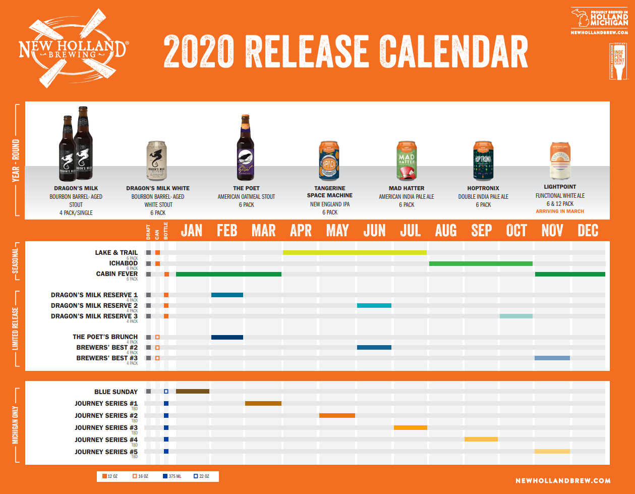 PorchDrinking 2020 Beer Release Calendar