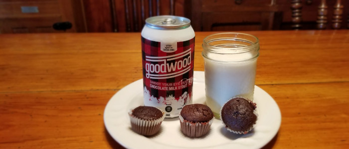Chocolate, milk and beer - these are a few of our favorite things. Photo by Jereme Zimmerman Goodwood Brewing Co. | Shoot Your Eye Out Milk Stout