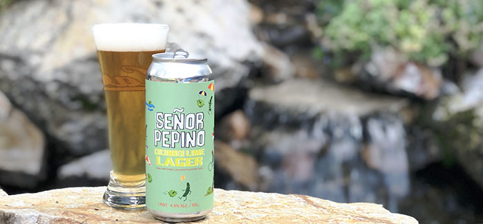 Señor Pepino Cucumber Lime Lager from Epic Brewing. Photo by Tim Haran
