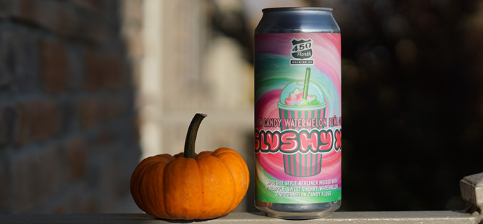 Halloween Beer Treat | 450 North Brewing Cotton Candy Watermelon Piña Colada Slushy XL