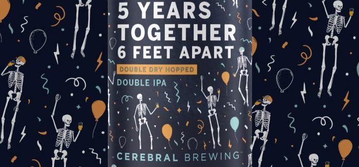 Image of 5 Years Together 6 Feet Apart branding