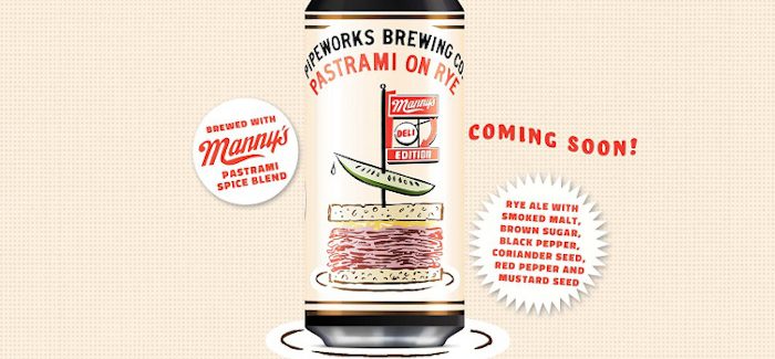 Pipeworks Brewing & Manny’s Deli Collaborate on Beef-Focused Pastrami on Rye Ale