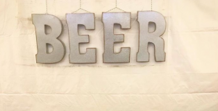 Snowbank Brewing's Beer Tent Sign