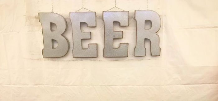 Snowbank Brewing's Beer Tent Sign