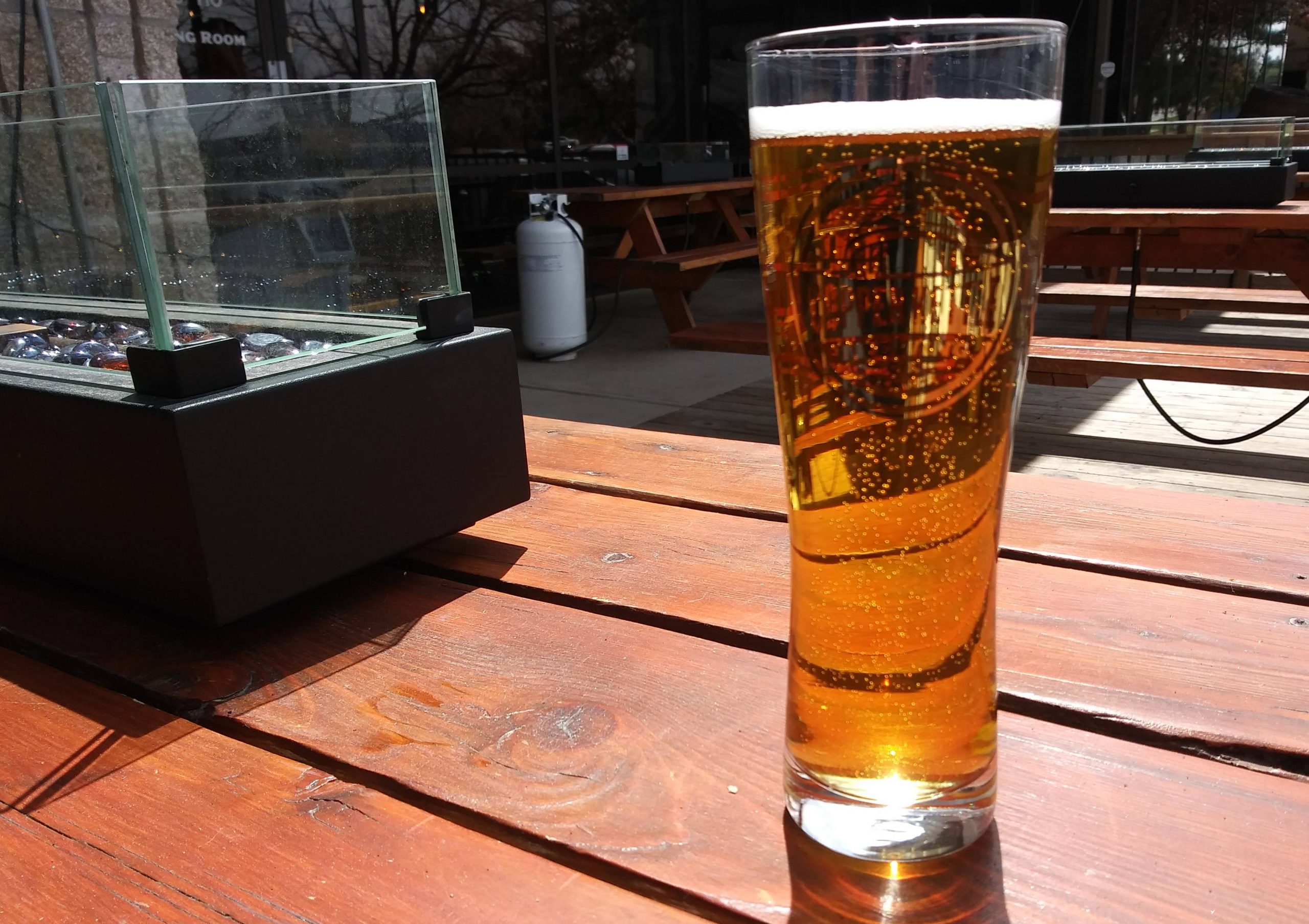 Bubbles in Beer Glass