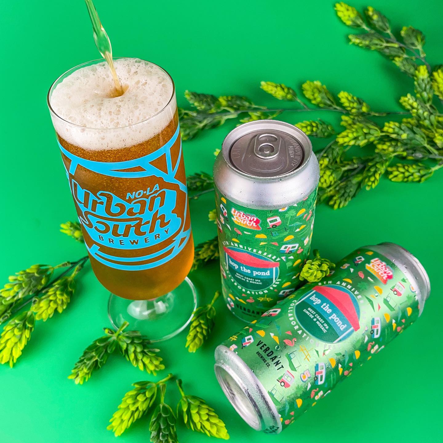 Urban South & Verdant Brewing's Hop The Pond West Coast IPA