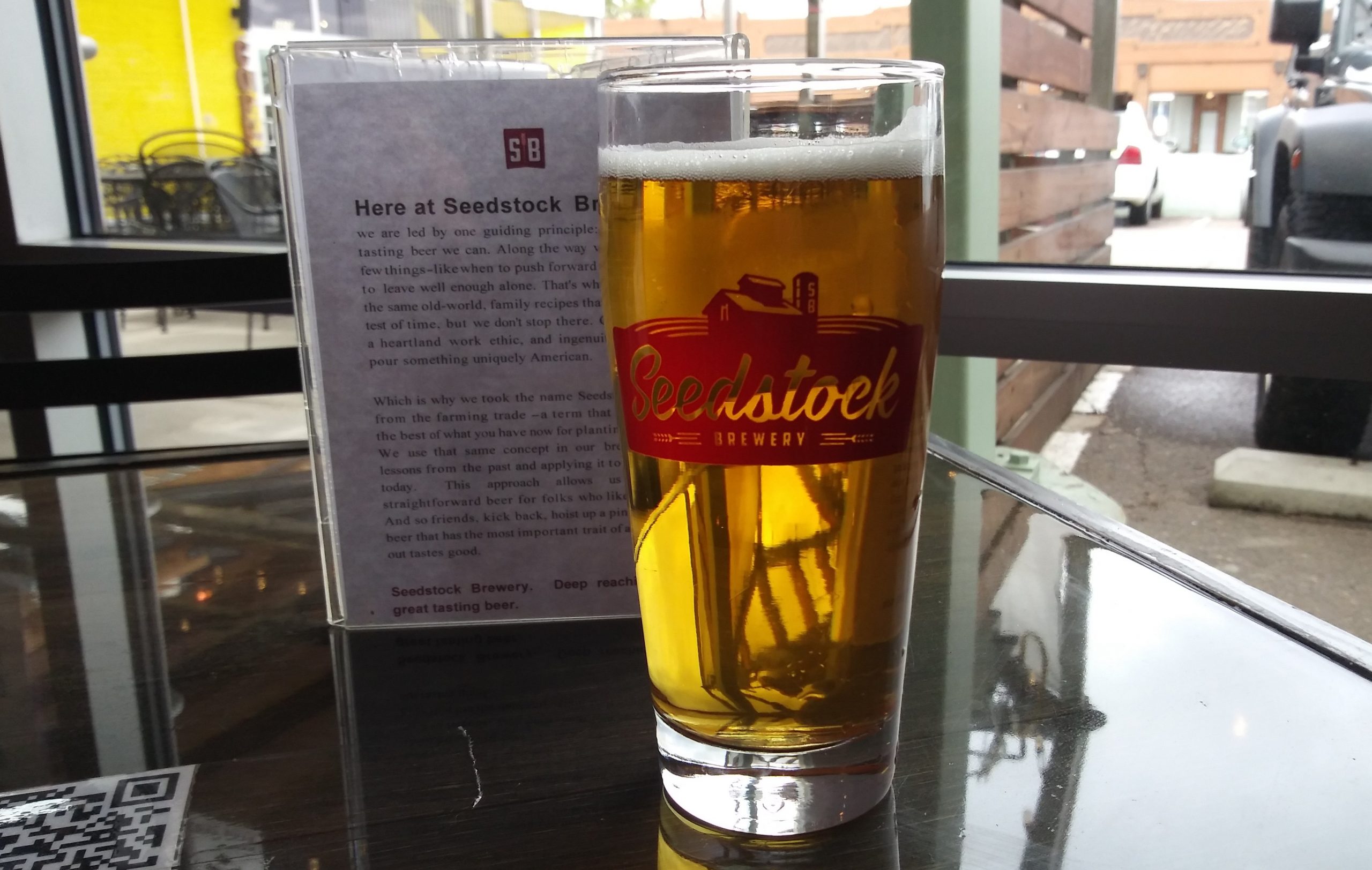 Beer on table