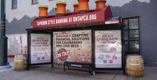 On Tap Credit Union Bus Shelter
