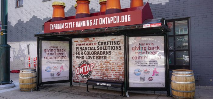 On Tap Credit Union Bus Shelter