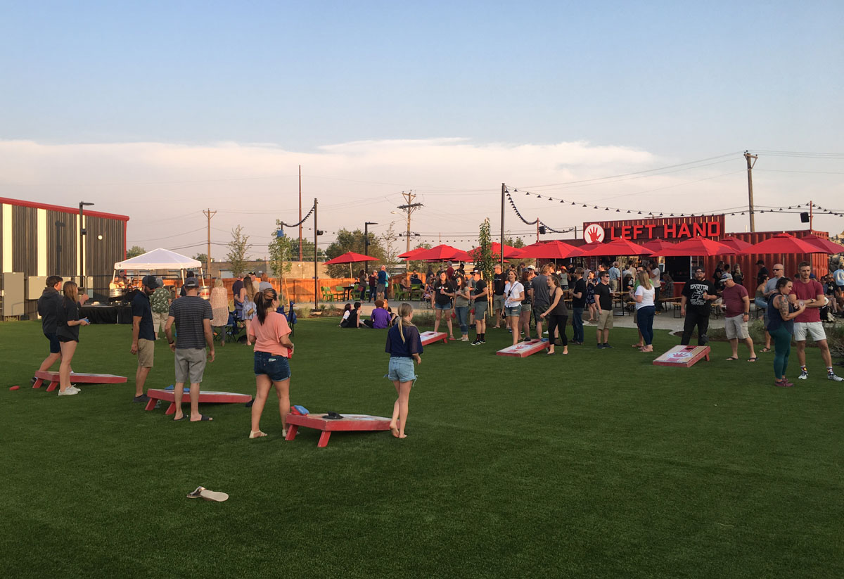 Left Hand Brewing Garden Cornhole