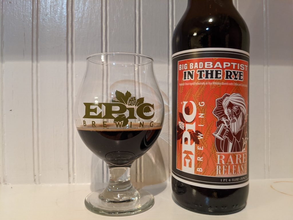 2021 Epic Brewing Big Bad Baptist In The Rye